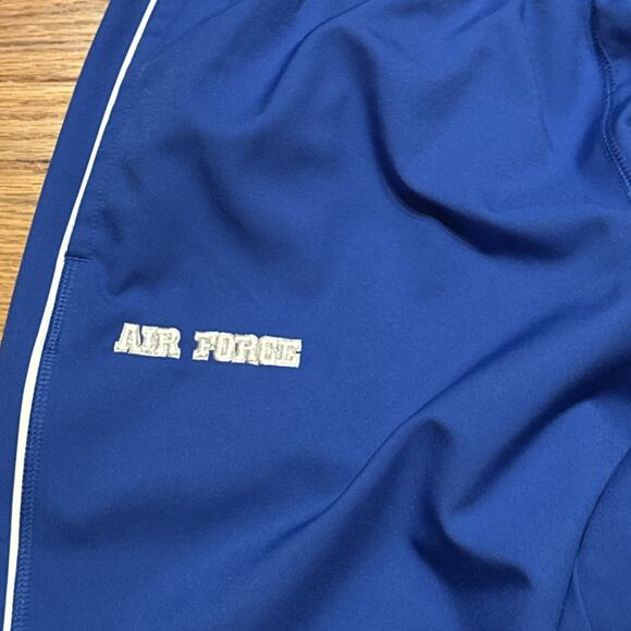 Nike Air Force Athletic Track Pants Mens Medium Blue Dri-Fit Ankle Zip Falcons - Picture 4 of 6